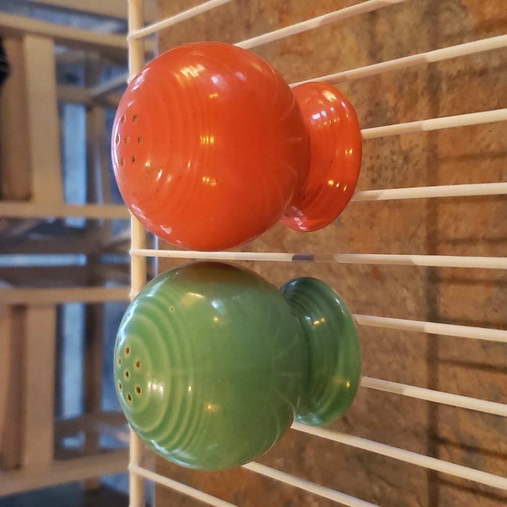 Vintage Fiestaware salt & pepper shakers